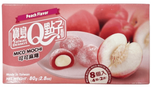 TAIWAN - Royal Family Cacao Mochi - PEACH 2.8oz (79g) x 24 units (Best Before Dec 31 2025)