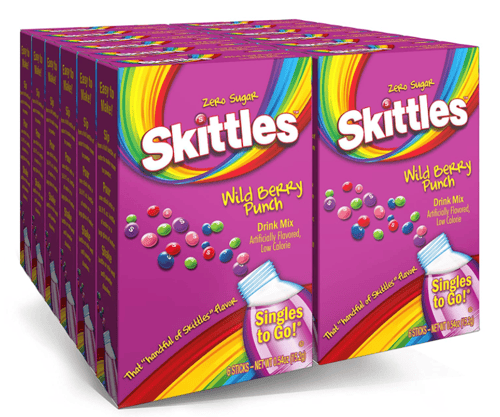- Drink Mix - Skittles Wild Berry 6-Sticks x 12 units