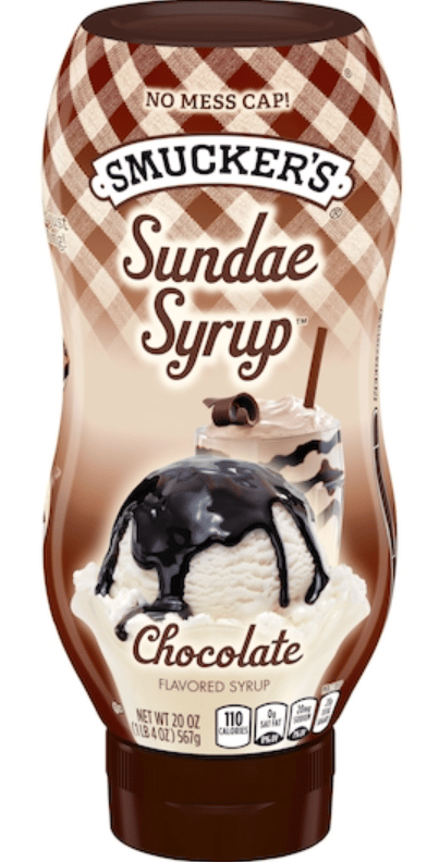 US - CASE - Smucker Sundae Syrup - Chocolate 20oz (566g) x 12 Bottles