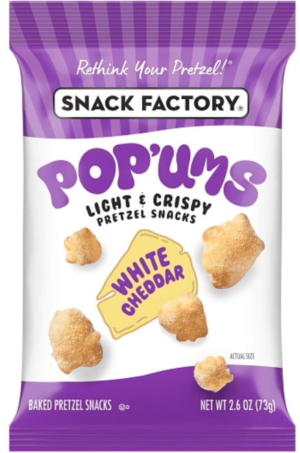Us - Snack Factory - Popums White Cheddar Pretzel 2.6oz (73g) x 8 Units