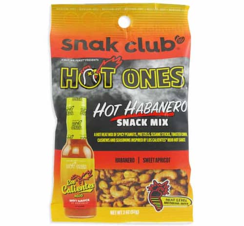 US - SNAK CLUB - HOT ONES SNACK MIX - HOT HABANERO 2OZ (57G) X 12 UNITS