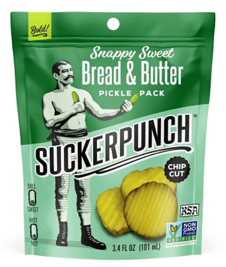 US - Chips - Suckerpunch Gourmet - Pickle Chips - Bread & Butter 3.4 fl oz (101ml) x 12 units