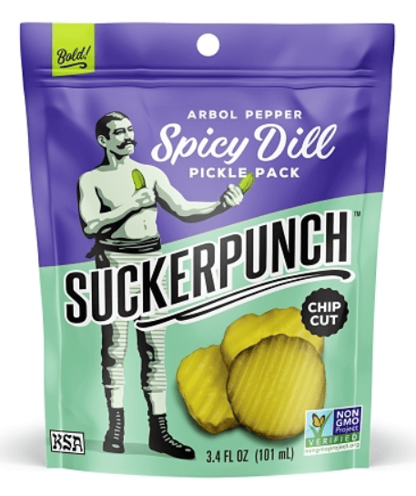 US - Suckerpunch Gourmet - Pickle Chips - SPICY Dill Pickle 3.4 fl oz (101ml) x 12 units