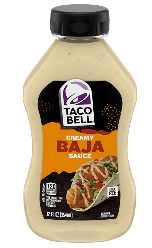 US - TACO BELL SAUCE - Baja Creamy 12FL (354ml) x 8 units