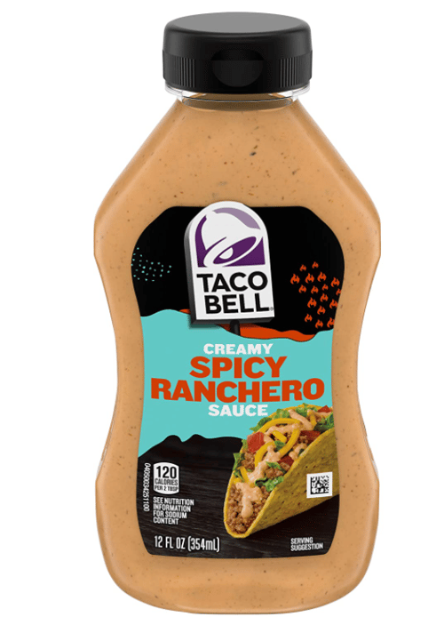US - TACO BELL SAUCE - Spicy Ranchero 12FL (354ml) x 8 units