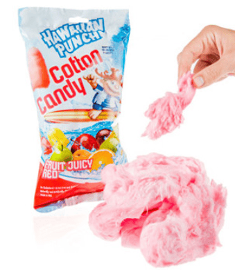 US - Taste Of Nature - Hawaiian Punch Clip Strip Cotton Candy 3.1oz (88g) x 12 units