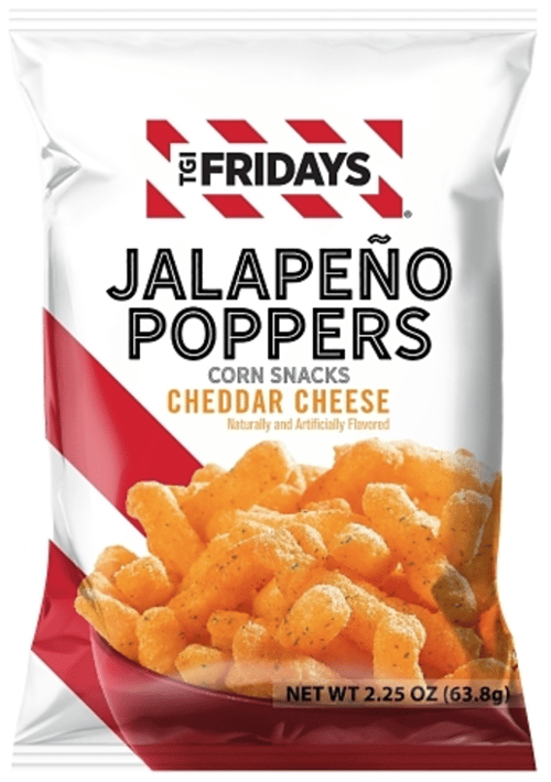 US - Chips - TGI Fridays  Jalapeno Popper Sticks 2.25oz (63g) x 6 Units (chips bags may be deflated during shipping)