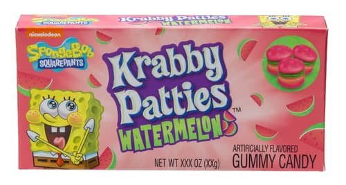 China - Theater Box - SpongeBob Krabby Patties - Watermelon 2.54oz (72g) x 12 units