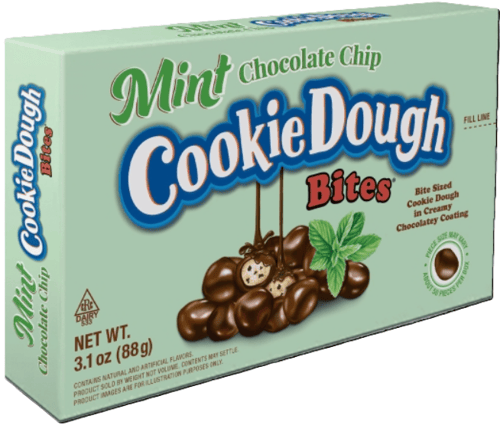 US - Theater Box Cookie Dough Mint Chocolate Chip Bites 3.1 oz (x12 units)
