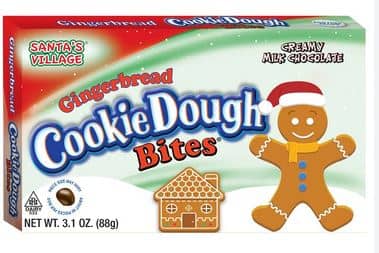 XMAS - Theater Box - Taste Of Nature - Santas Village Gingerbread Cookie Dough Bites 3.1oz (88g) x 12 Units