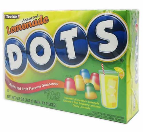 US - Theater Box Dots - ASSORTED LEMONADE 6.5 oz (184g) 12 units
