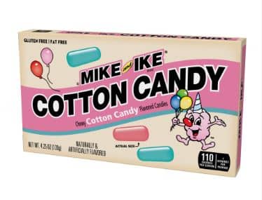 US - Theater Box Mike & Ike Cotton Candy 4.25oz (120g) x 12 Units