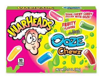 MEXICO - Theater Box Warheads Ooze Chewz 3.5oz x 12 units
