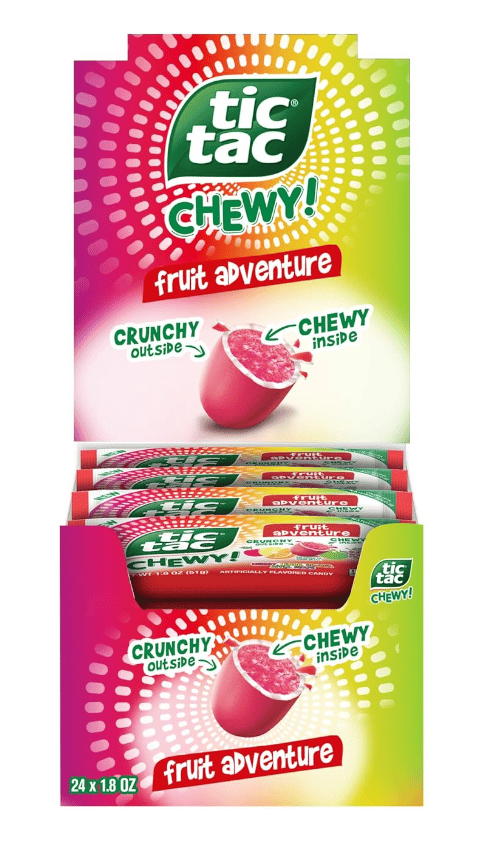 Mexico- Tic Tac Chewy - FRUIT ADVENTURE 1.8 oz(51g) x 24 units