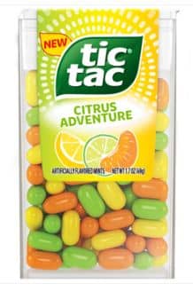 Canada - Tic Tac Citrus Adventure Mints 1.7oz(49g) x 12 Units
