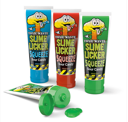 Pakistan -  Toxic Waste Slime Licker - Squeeze Blue Razz, Cherry & Apple 2.47oz (70g) x 12 units