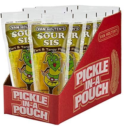 US - Van Holten - King Size Pickle-in-a-Pouch - Sour Sis x 12 units (Buyer is responsible if Pickle Juice may leak during shipping)