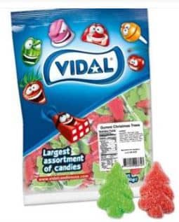XMAS - BULK - VIDAL CHRISTMAS GUMMIES - TREE 4.4LB (2KG) X 1 BAG