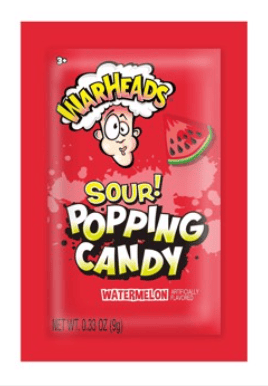 CHINA - Warheads - Pop Candy Pouch - SOUR Watermelon 0.33oz (9g) x 20 units