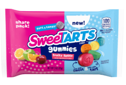 US - Wonka Sweetarts Gummies Fruity Splitz - Share Size 3oz (85g) x 12 Units