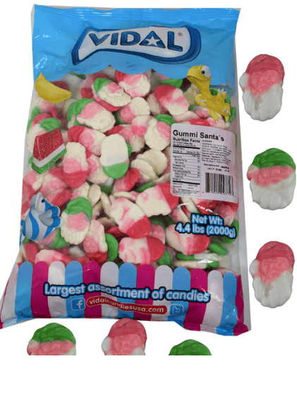 XMAS - BULK - VIDAL GUMMIES - SNOWMEN (SUGARED) 4.4LB (2KG) X 1 BAG
