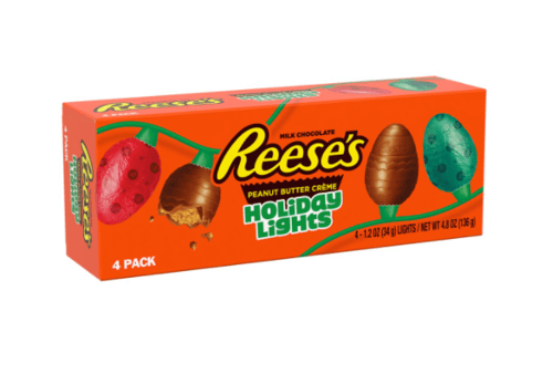 XMAS - Reese Peanut Butter Holiday Ornaments (4 lights) - 4.8 oz x 12 units