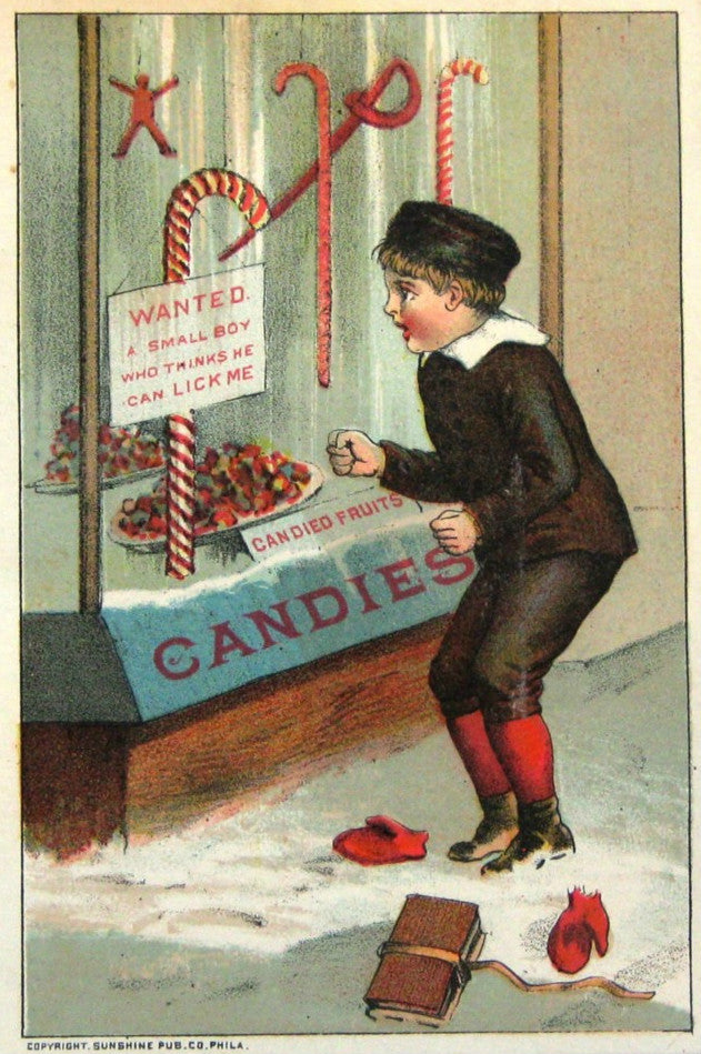 L'invention de la canne à la menthe de Noël