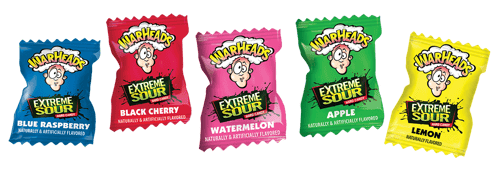 US - Tub - Warheads 34oz (964g) (Approx 215 pcs)