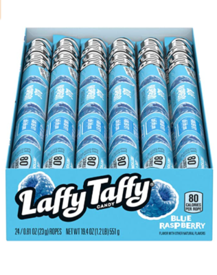 Laffy Taffy Rope - Raspberry - Framboise bleue - 24u