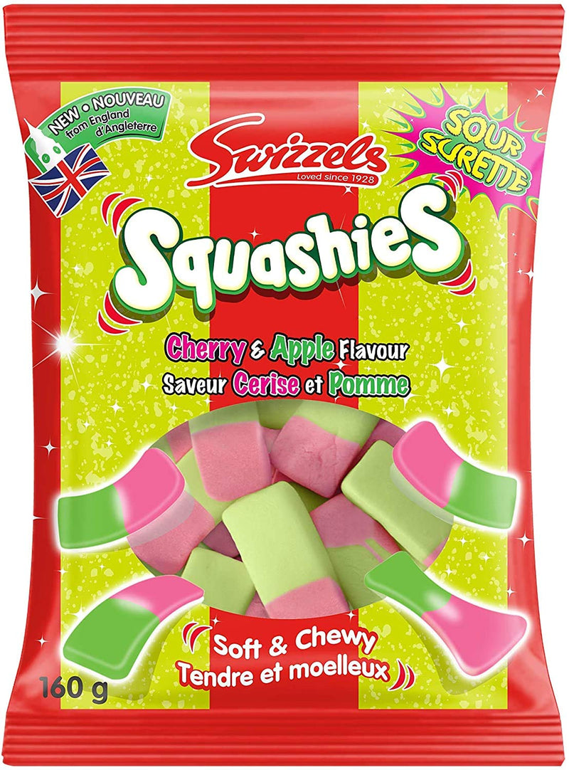 Squashies - swizzel's - Pomme et cerise - 10u