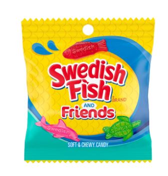 Swedish fish - and Friends - Amis 102g - 12u