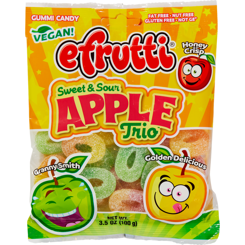Efrutti - Sour apple trio - Trio aux pommes  12u