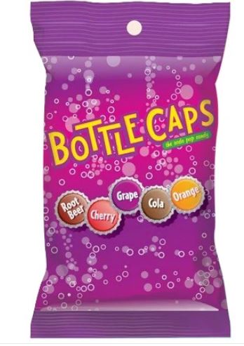 Bottle caps - Bonbons pétillants - peg bag - 57g - 12u