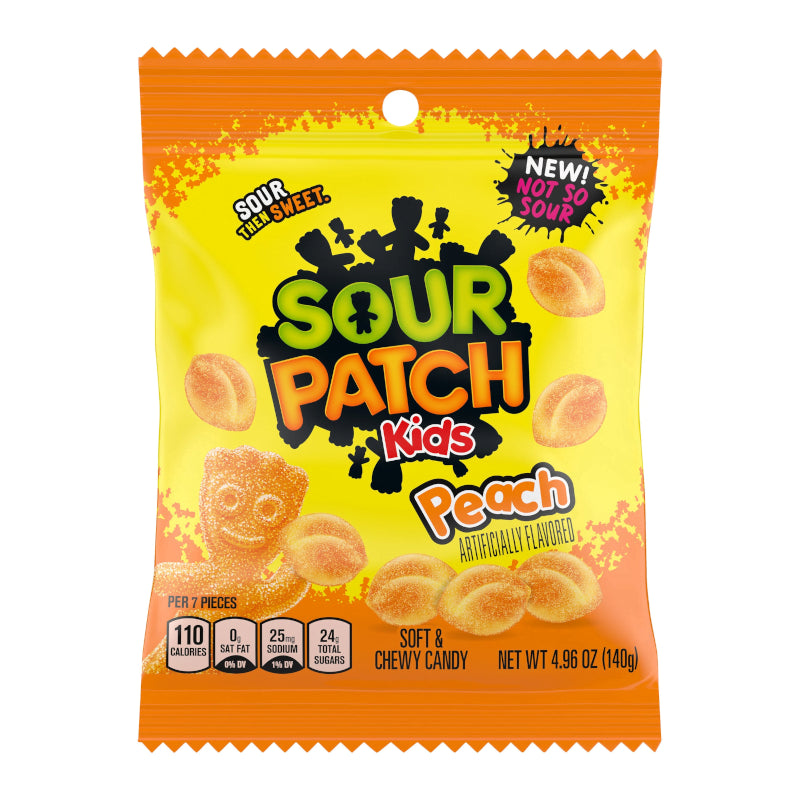 Sour patch kids - Peach - Pêches 101g - 12u