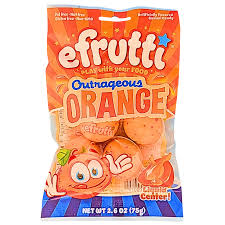 Efrutti - Outrageous orange - Orange 74g - 12u