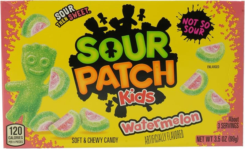 Sour patch kids -  watermelon - melon d'eau 99g -12u
