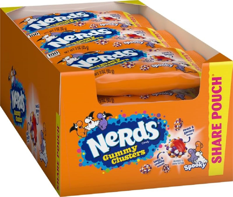 Halloween Nerds - Spooky gummy cluster  85g - 12u