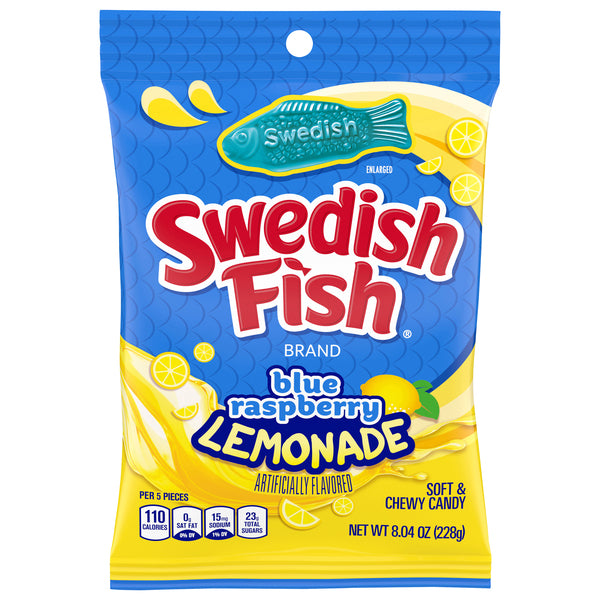 Swedish fish - Blue Lemonade - Limonade bleue 228g - 12u