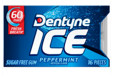 Dentyne Ice Split 2 Fit Peppermint 16pc x 9 packs