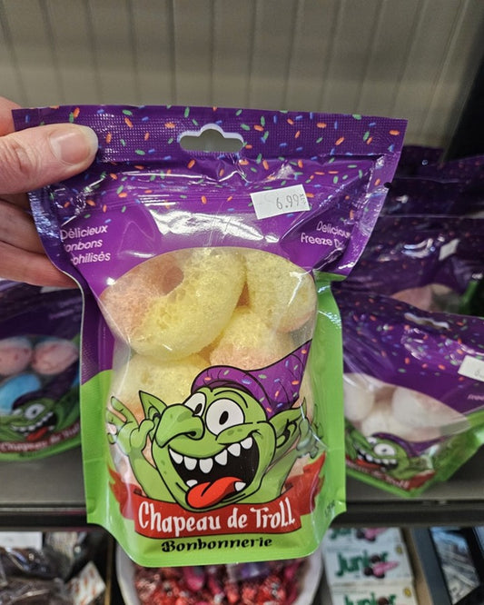 Anneaux pêches lyophilisé C24un