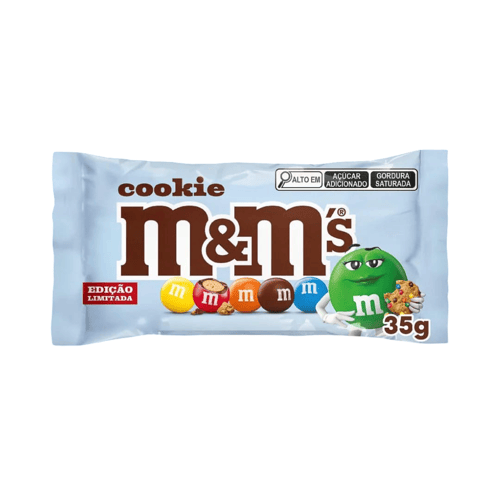 BRAZIL - M&M COOKIES 35g x 18 UNITS (BEST BEFORE MARCH 27,2026)