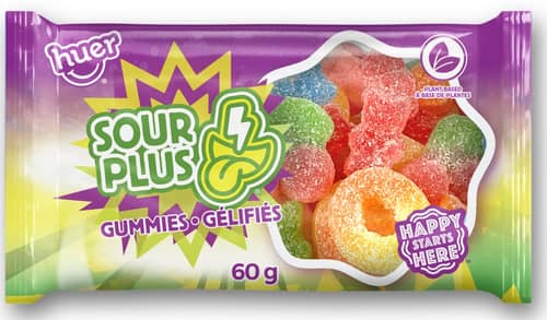 Huer Gummies - SOUR PLUS Mix 60g x 18 units