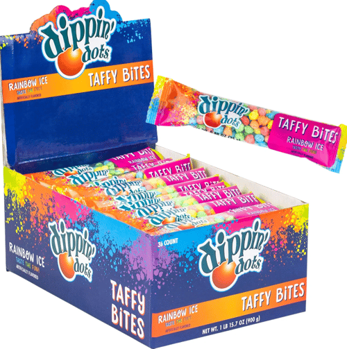 KoKo - Dippin Dots Taffy Bites Bags 0.88oz x 36 units