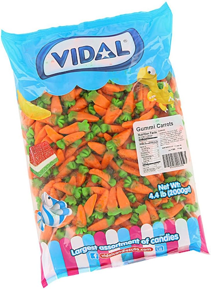 Vidal - Easter Gummy Carrots 4.4lb - Québec Candy