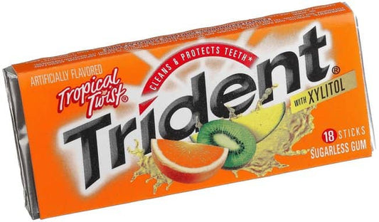 (S1-09) Gum - Trident Value Pack Tropical Twist 12 units