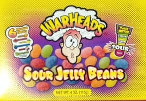 Theater Box Warheads Sour Jelly Beans 4oz 12 units