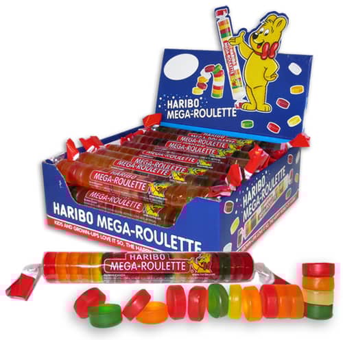 US- Haribo Mega Roulette 1.58 oz x 24 units