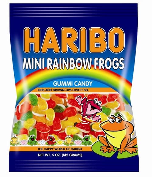 Turkey - Haribo Mini Rainbow Frogs 140g (5 oz x 12 units)