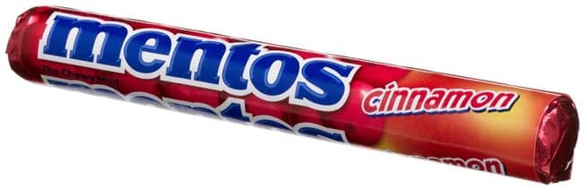 (S1-10) Mentos Cinnamon 1.32 oz Roll 15 units