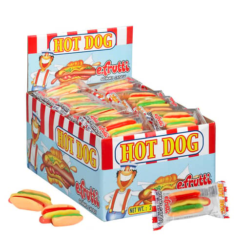 eFrutti Gummi Hot Dogs (wrapped) 60 units